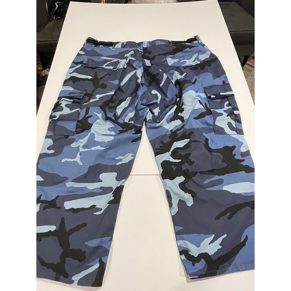 Rothco Blue BDU Pants Camouflage Tactical 6-Pocket Cargo Military Fatigues - Picture 7 of 16